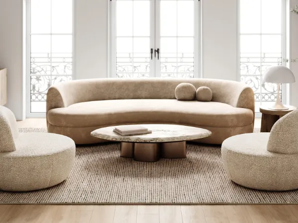 Curved Furniture and Rounded Shapes